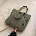 2024 New Korean Style Woven Beach Bag for Casual Use